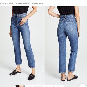 AGOLDE Pinch Waist High Rise Kick Jeans 28